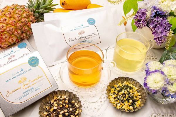 キル フェ ボンから“タルトに合う”オリジナルティー、果実やハーブをブレンドした夏の煎茶＆烏龍茶