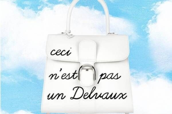 デルヴォー“ルネ・マグリット”着想の「ブリヨン」バッグに限定色、表参道ヒルズで