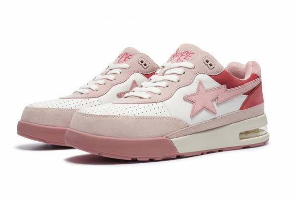 ア ベイシング エイプのスニーカー「ロードスタ」パステルカラーの新色、ピンク＆アッシュグレー
