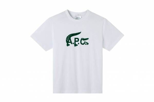 A.P.C. ×LACOSTE“A.P.C. ロゴをワニが囲う”コラボTシャツ＆トートバッグなど