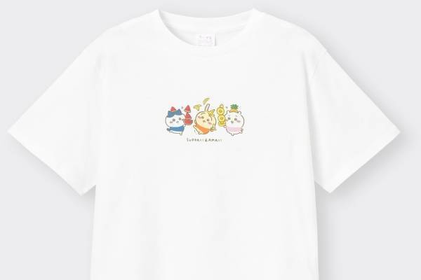 GU「ちいかわ」初コラボ、ハンドメイド風刺繍Tシャツや半袖パジャマをウィメンズ＆キッズで