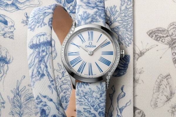 オメガ「トワル・ドゥ・ジュイ」モチーフのウィメンズ腕時計、クラゲ＆蝶模様の新作「ミニ トレゾア」