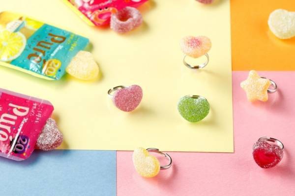 カンロ「ピュレグミ」“本物そっくり”リングに、すっぱいパウダー＆カラフルなカラーも再現