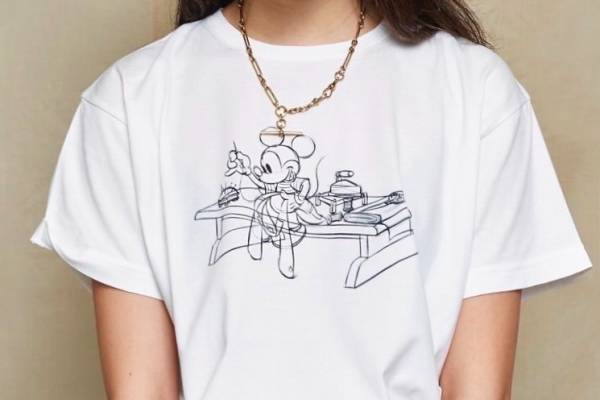 ポータークラシック"洋服作りに挑戦する"ディズニー・ミッキーマウスTシャツ、銀座本店限定で