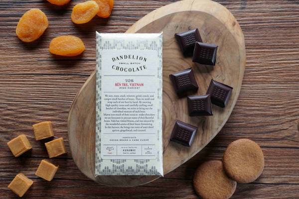 ダンデライオン・チョコレート新作チョコレートバー、ほのかに甘いキャラメルフレーバー