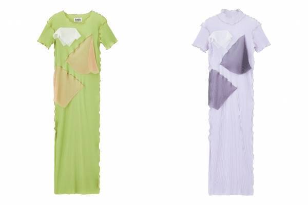 コトハヨコザワ×ステュディオスのプリーツドレス＆トップス、グリーンやパープルなど“夏色”で