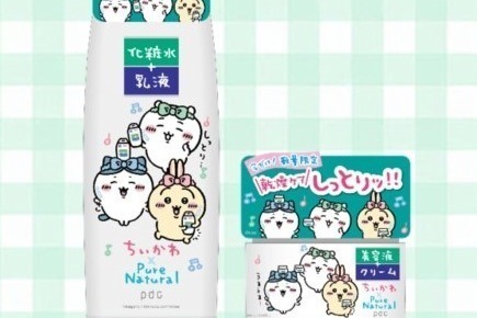 ピュア ナチュラル×「ちいかわ」パッケージのコラボスキンケア、"潤い続く”保湿化粧水＆クリーム