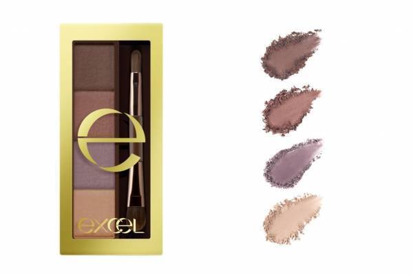 エクセル"4色アイブロウパレット”の限定色が再販へ、華やかなピンク系のモーヴブラウン