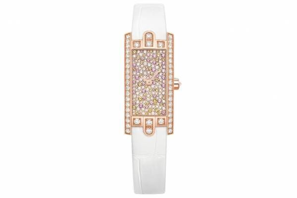 ハリー・ウィンストン新作ウィメンズ腕時計、“桜咲く情景”をダイヤモンド＆サファイアで表現