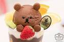 Q-pot CAFE.「テディベアフルーツパフェ」“テディベア”型クッキーのアクセサリーがパフェに