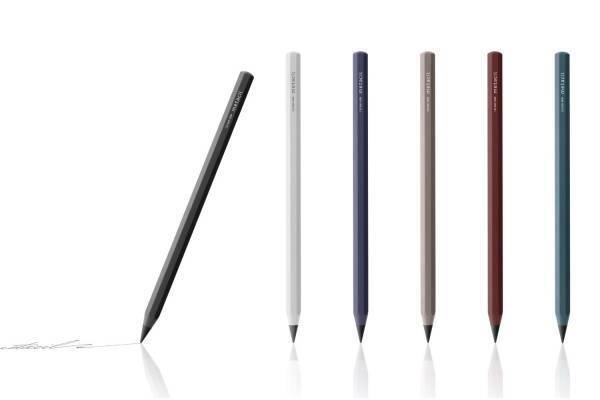"削らず16km"筆記できる金属鉛筆「メタシル」芯まで金属＆水にも滲まない全6種類