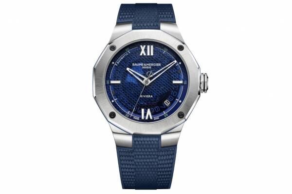 ボーム＆メルシエの腕時計「リビエラ」輝くブルーダイヤルの新作、グリーン×ブルーのストラップなど