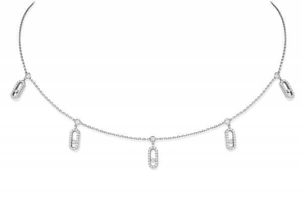 メシカ「ムーヴ ウノ」新作ジュエリー“ダイヤモンド”が輝くチョーカー、チェーンが揺れるイヤリングも