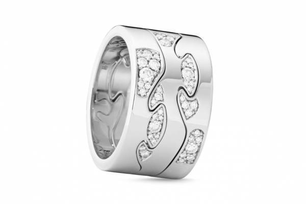 ジョージ ジェンセン”組み合わせ自由”「フュージョン」新作リング、雲のようにダイヤモンドをセット