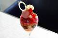 エンポリオ アルマーニ カフェ限定「桃とサボテンのパフェ」フルーティーな“サボテンの実”を使用