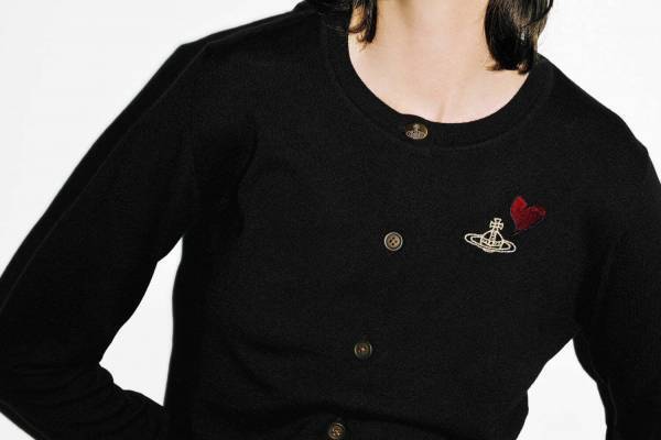 ヴィヴィアン・ウエストウッド レッドレーベル「ORB」＆ハート刺繍のカーディガン、伊勢丹新宿店で