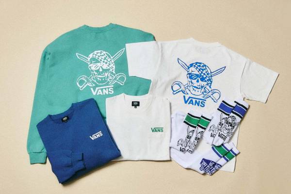 VANS“パイレーツ スカル”プリントの限定Tシャツ＆ヴィンテージ風スウェット