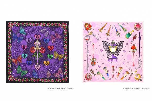 アナ スイ「美少女戦士セーラームーン」コラボハンカチの自販機が有楽町駅に、薔薇やセーラー10戦士柄