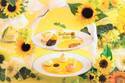 アニヴェルセルカフェ みなとみらい横浜のひまわりフェア、夏らしいイエローの限定スイーツ＆ドリンク