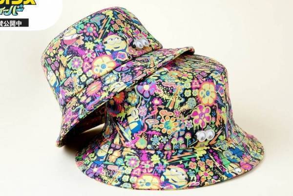 CA4LAの映画『ミニオンズ フィーバー』ハット＆キャップ、“ミニオンが隠れる”ポップな花柄