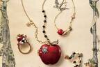 アナ スイ「エデンの園」アクセサリー、“禁断の果実”林檎×蛇モチーフのネックレスやリング