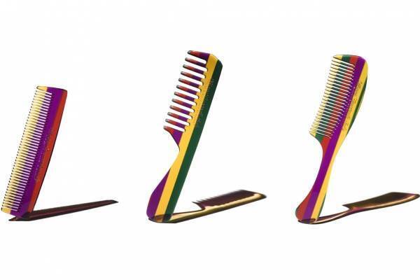 オフィシーヌ・ユニヴェルセル・ビュリー、“まるで虹”カラフルな新作アセテート櫛でヘアケア