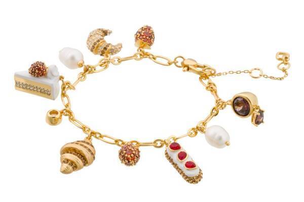 ケイト・スペード新作ジュエリー、スイーツ＆クロワッサンが連なるブレスレットやバラの花リング