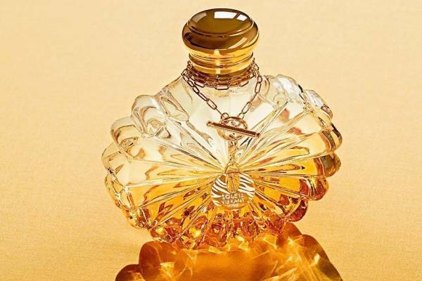 ラリック“輝く太陽”着想の新作フレグランス、褐色グラデカラーの放射状ボトルデザインで