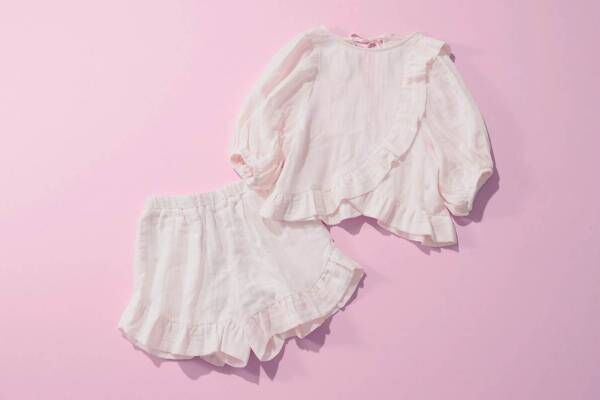 ジェラート ピケ新作“ピンク色”ルームウェア、フリル付きパジャマや“ふわふわ”ルームシューズ