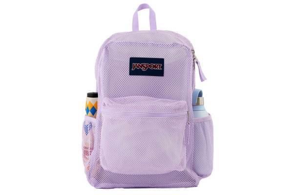 ジャンスポーツからメッシュ素材の夏バックパック、パステルライラック＆ブラックの2色展開