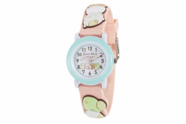 「すみっコぐらし」限定キッズ腕時計、“ねこ”などキャラが並ぶ小さな文字盤＆ぷっくりベルト