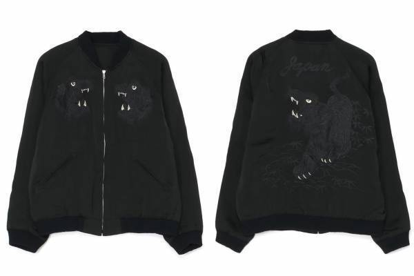 Y's×テーラー東洋“黒1色”の日本製スカジャン - 虎＆龍モチーフのリバーシブル仕様