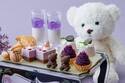 「バイオレット アフタヌーンティー」テディベア型ショコラや巨峰スイーツ、ザ ストリングス 表参道で