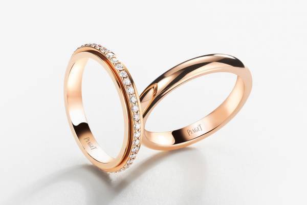 ピアジェ「ライムライト」新作マリッジリング、ピンクゴールドの華やかな輝き＆洗練されたフォルム