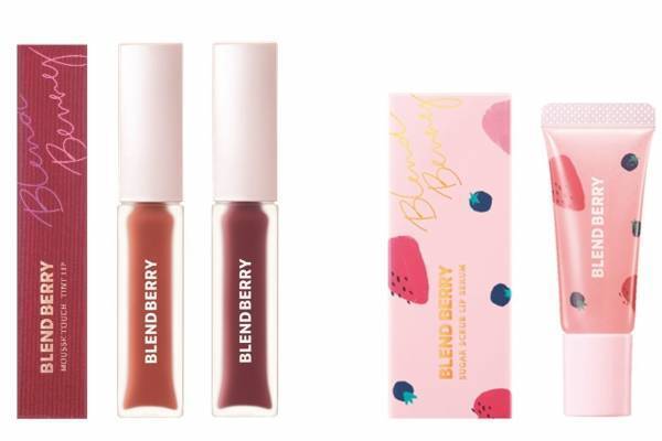 ブレンドベリー22年冬コスメ、うるおうティントリップの新色＆拭き取り不要の唇用スクラブ美容液