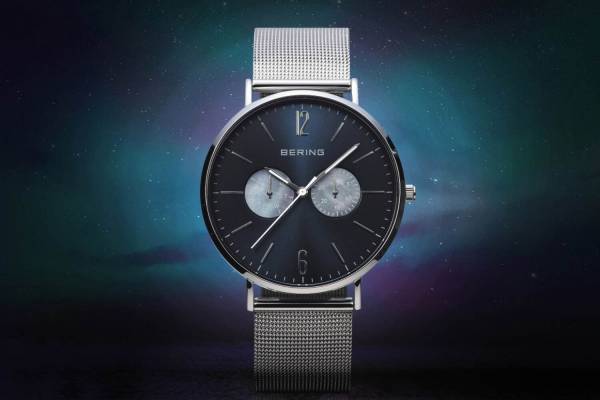 ベーリングの限定腕時計「ノーザンライツ」に22年モデル、オーロラが闇夜を照らす北極の一景を表現