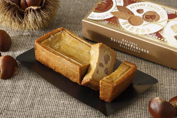資生堂パーラーから秋限定の濃厚マロンチーズケーキ、手焼きで作る贅沢仕様も