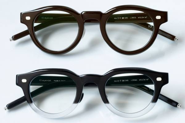 10 アイヴァン“極太リム”の新アイウェア、希少セルロイドを用いたクラシカルなボストン型など