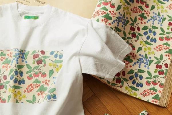 ウエストオーバーオールズ”幻の壁紙メーカー”の柄で彩ったTシャツなど、ロンハーマン千駄ヶ谷で