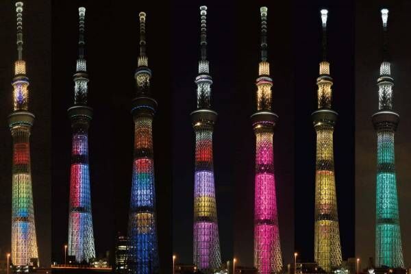 東京スカイツリー「特別ライティングリバイバル点灯」ピカチュウイメージのライティングも限定復刻