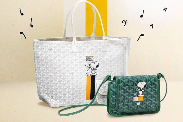 ゴヤール、音楽がテーマの「スヌーピー＆ウッドストック」のマーカージュバッグうめだ阪急限定で