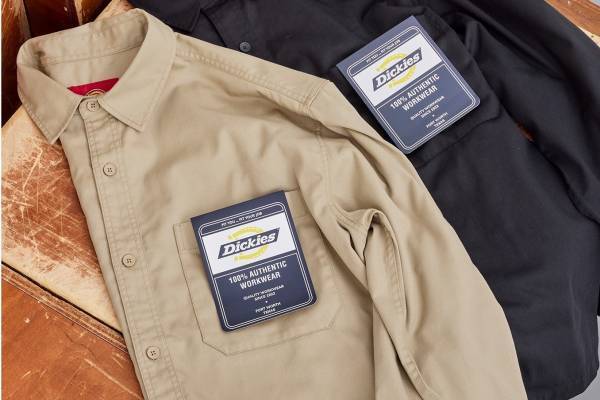 コーエン×ディッキーズの別注アイテム、ワークシャツ&センタープレスのワイドテーパードパンツなど