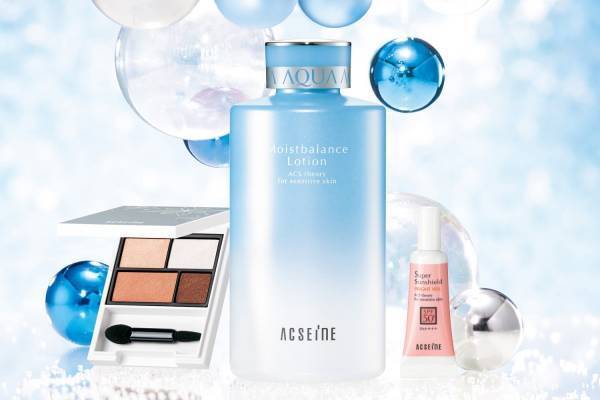 アクセーヌ22年クリスマスコフレ、人気化粧水＆日やけ止め“現品入り”のコスメキット