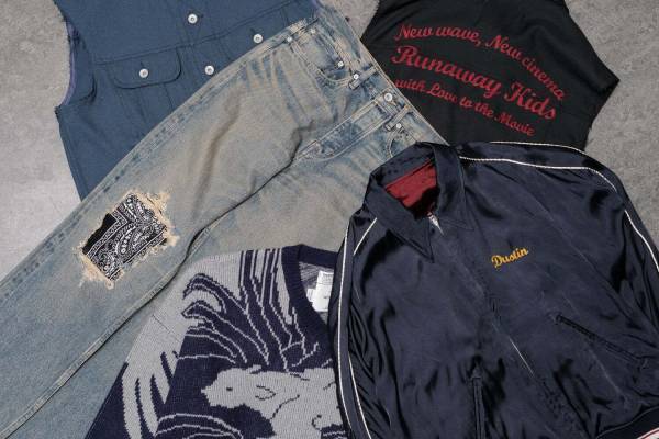 ダイリク×ビームスのコラボ - ヴィンテージ着想のサテンジャケットやニット、リメイクデニムも