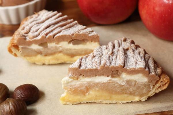 グラニースミスから秋限定「モンブラン アップルパイ」ラム酒香るマロンクリームを重ねて