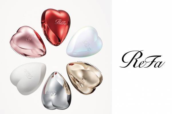 リファ"さらツヤ髪”に導く「ハートブラシ」に新5色、艶めくレッド＆オーロラホワイトなど