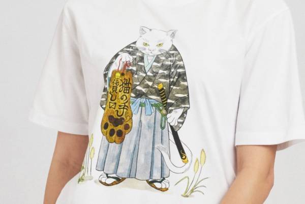 グラニフ×石黒亜矢子、化け猫や幻獣をデザインしたTシャツやパーカーなどコラボアイテム