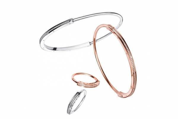 パンドラ”パヴェ”が煌めく新作ジュエリー、華奢なバングル&リングや2連サークルネックレス