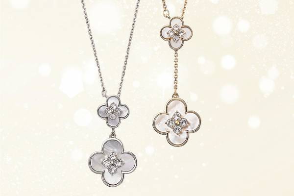 アンテプリマ“銀木犀”の新作ネックレス、白蝶貝＆カットガラスの繊細な花モチーフ