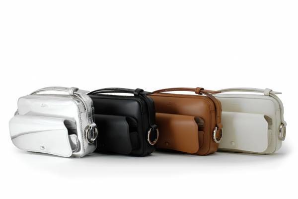 ブラン初のアイウェアアクセサリー、ホルダー一体型バッグ＆クヴァドラ社の生地を用いたケース